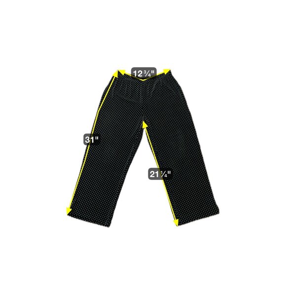 Ronni Nicole Sport Womens Black and White Polka Dot Cropped Pants SZ Small - Picture 6 of 7